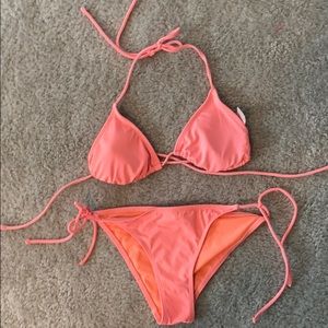 Pink bikini set